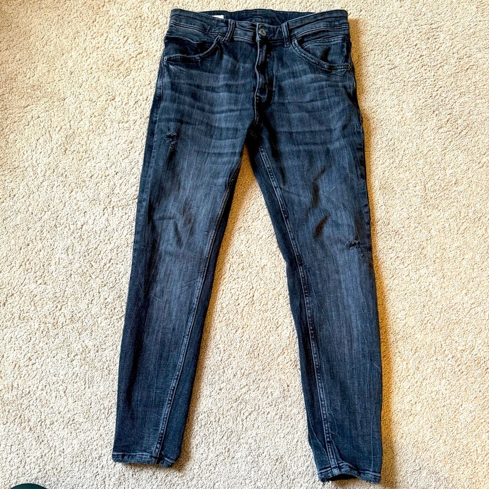 Zara Black Denim Jeans 31